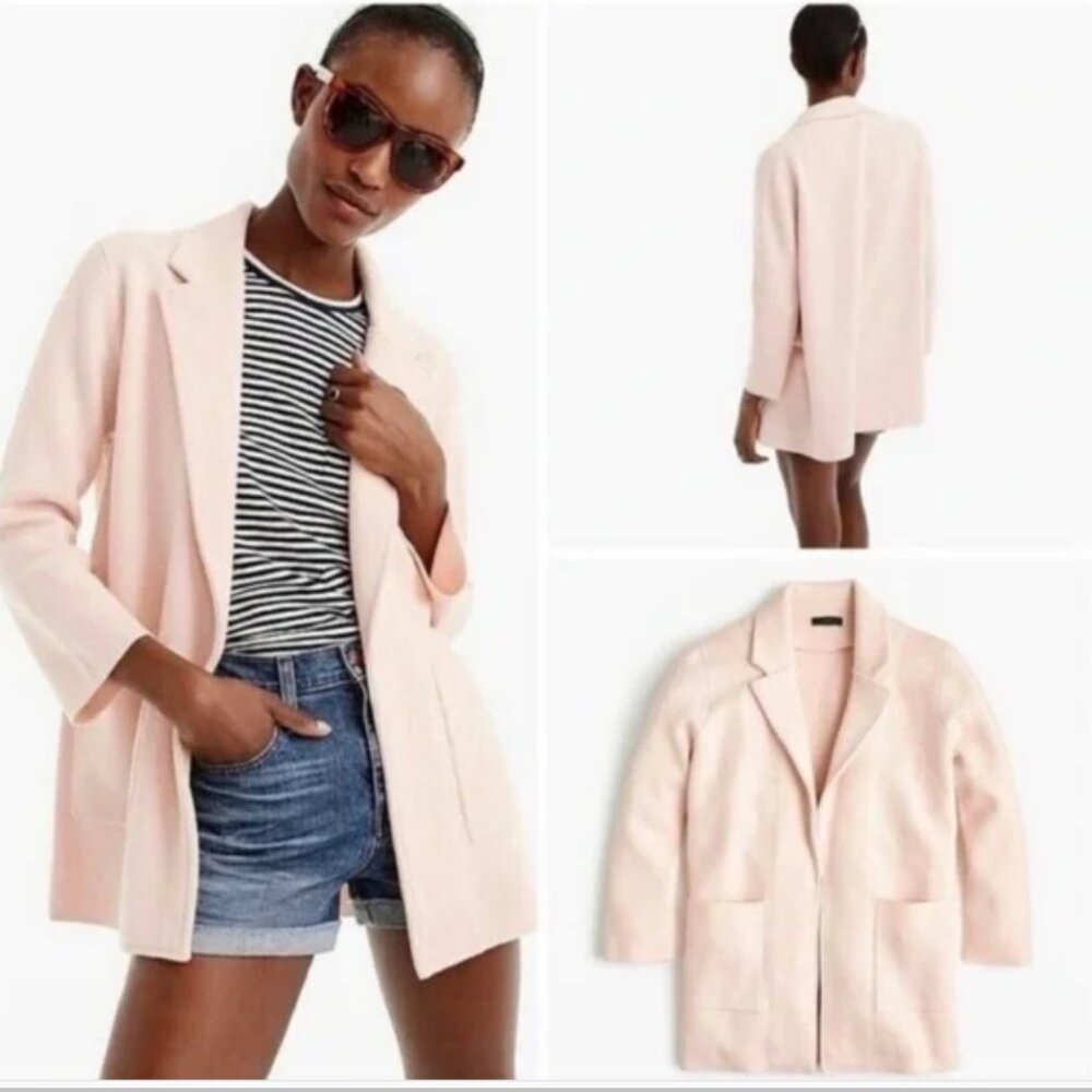 J.Crew Sophie open-front sweater-blazer